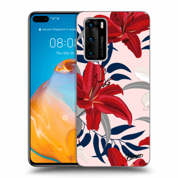 Obal pre Huawei P40 - Red Lily