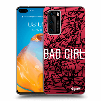 Picasee silikónový čierny obal pre Huawei P40 - Bad girl