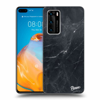 Obal pre Huawei P40 - Black marble