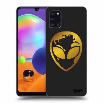 Obal pre Samsung Galaxy A31 A315F - EARTH - Gold Alien 3.0
