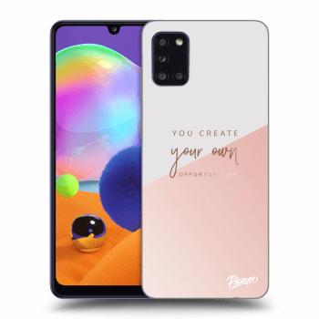 Picasee silikónový čierny obal pre Samsung Galaxy A31 A315F - You create your own opportunities