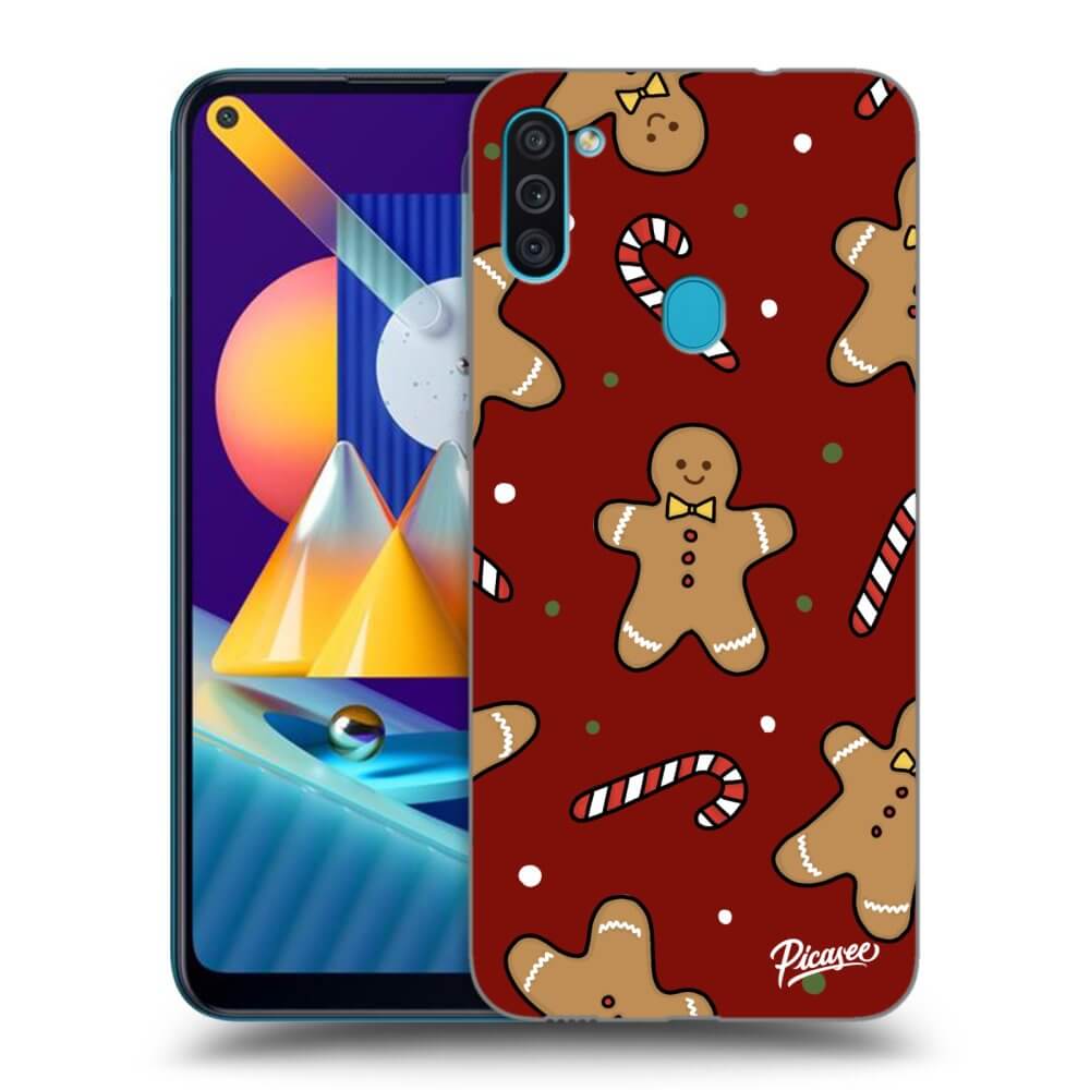 Picasee silikónový prehľadný obal pre Samsung Galaxy M11 - Gingerbread 2