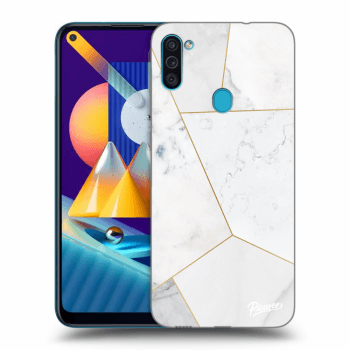 Obal pre Samsung Galaxy M11 - White tile