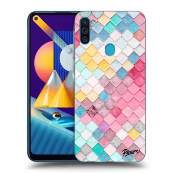 Picasee silikónový čierny obal pre Samsung Galaxy M11 - Colorful roof