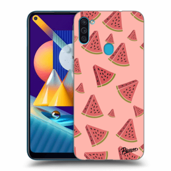 Picasee silikónový čierny obal pre Samsung Galaxy M11 - Watermelon
