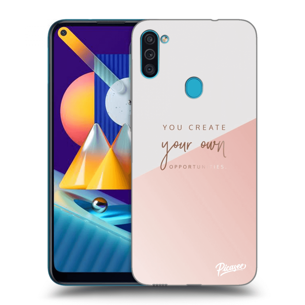 Picasee silikónový čierny obal pre Samsung Galaxy M11 - You create your own opportunities