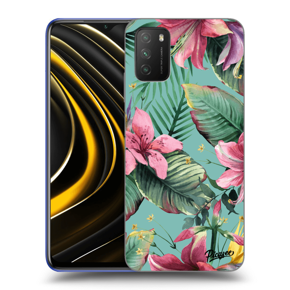 Picasee silikónový čierny obal pre Xiaomi Poco M3 - Hawaii