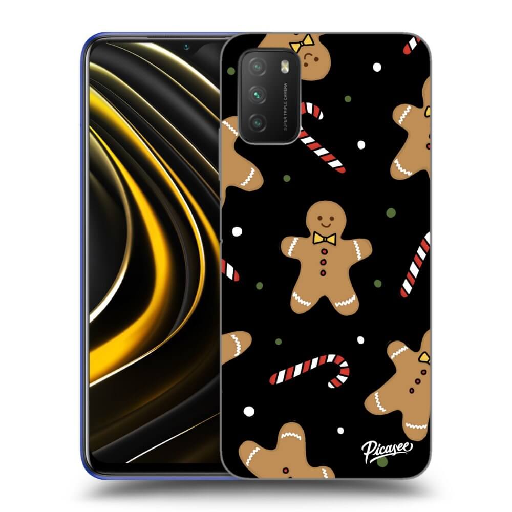 Picasee silikónový čierny obal pre Xiaomi Poco M3 - Gingerbread