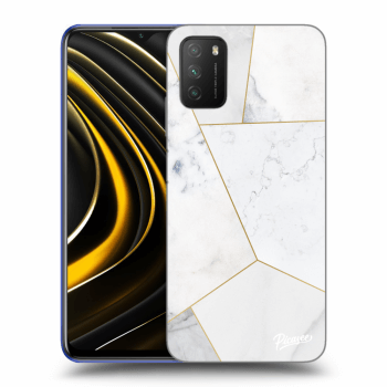 Obal pre Xiaomi Poco M3 - White tile