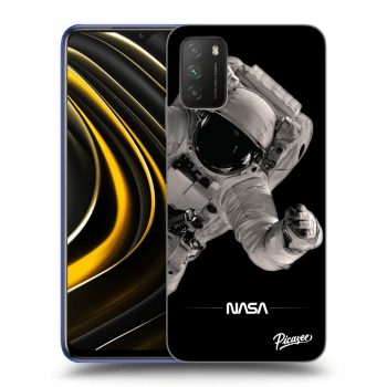 Picasee silikónový čierny obal pre Xiaomi Poco M3 - Astronaut Big