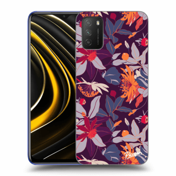 Obal pre Xiaomi Poco M3 - Purple Leaf
