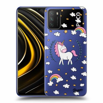 Picasee silikónový prehľadný obal pre Xiaomi Poco M3 - Unicorn star heaven