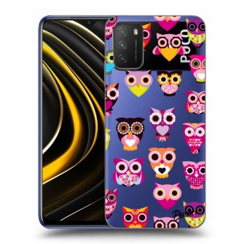 Picasee silikónový prehľadný obal pre Xiaomi Poco M3 - Owls
