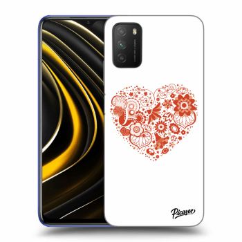 Picasee silikónový čierny obal pre Xiaomi Poco M3 - Big heart