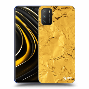 Picasee silikónový čierny obal pre Xiaomi Poco M3 - Gold