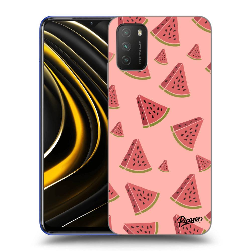 Picasee silikónový čierny obal pre Xiaomi Poco M3 - Watermelon