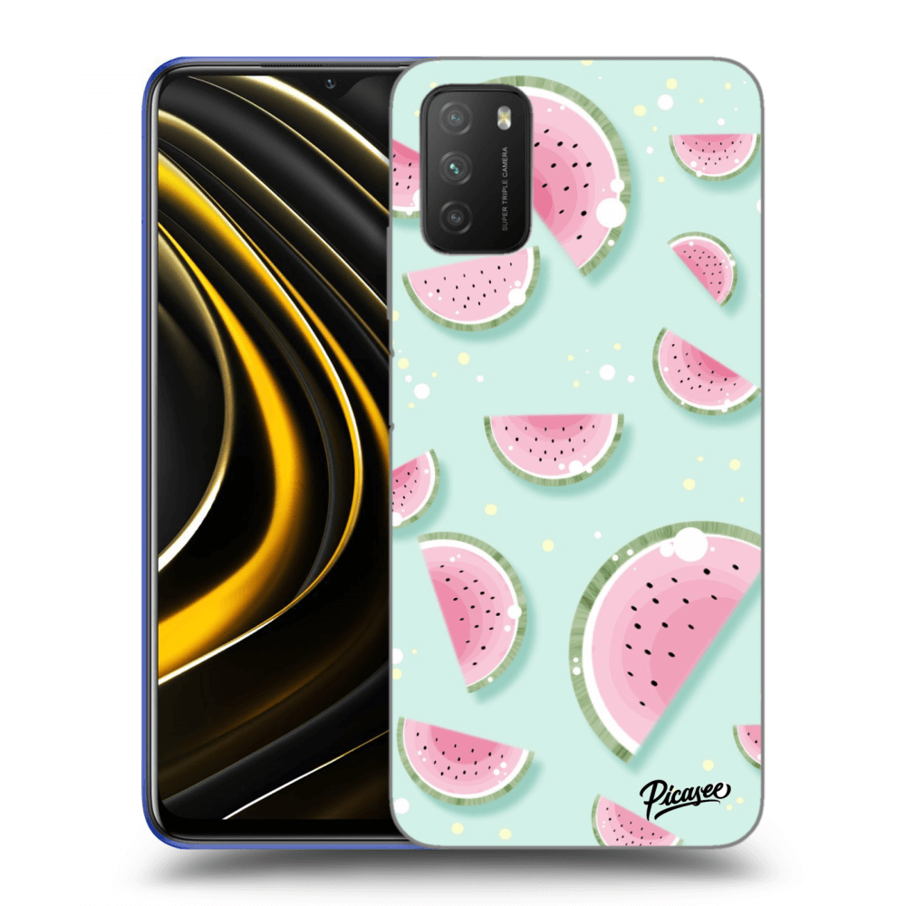Picasee silikónový čierny obal pre Xiaomi Poco M3 - Watermelon 2
