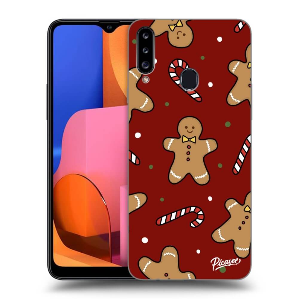 Picasee silikónový prehľadný obal pre Samsung Galaxy A20s - Gingerbread 2