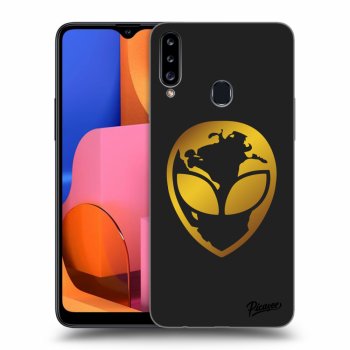 Obal pre Samsung Galaxy A20s - EARTH - Gold Alien 3.0