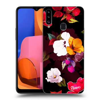 Obal pre Samsung Galaxy A20s - Flowers and Berries