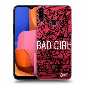 Picasee silikónový čierny obal pre Samsung Galaxy A20s - Bad girl