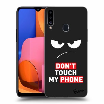 Obal pre Samsung Galaxy A20s - Angry Eyes - Transparent