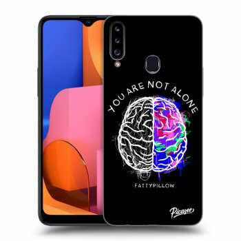 Obal pre Samsung Galaxy A20s - Brain - White