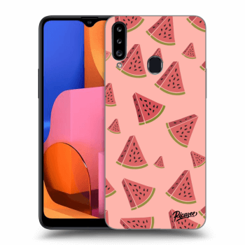 Picasee silikónový prehľadný obal pre Samsung Galaxy A20s - Watermelon