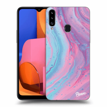 Obal pre Samsung Galaxy A20s - Pink liquid