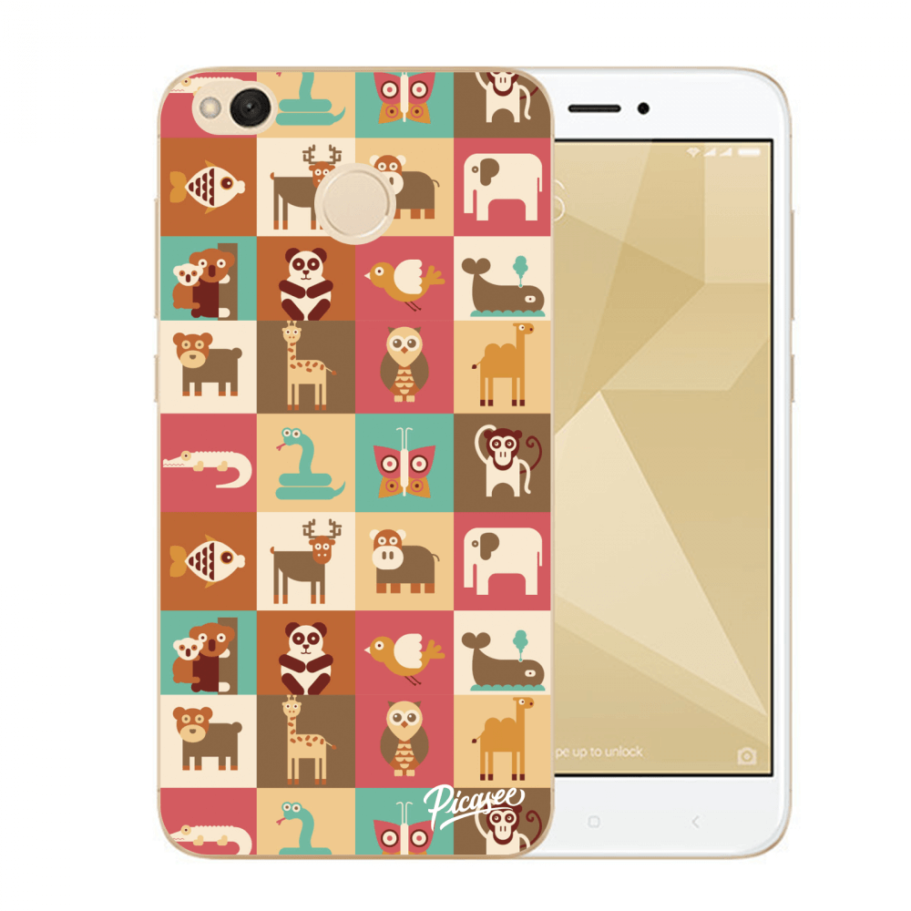 Picasee silikónový prehľadný obal pre Xiaomi Redmi 4X Global - Animals
