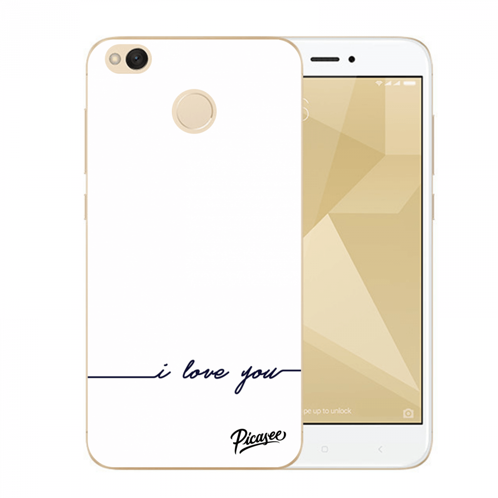Picasee plastový prehľadný obal pre Xiaomi Redmi 4X Global - I love you