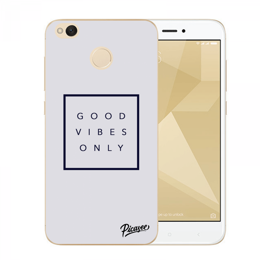 Picasee silikónový prehľadný obal pre Xiaomi Redmi 4X Global - Good vibes only