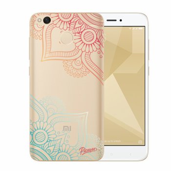 Picasee plastový prehľadný obal pre Xiaomi Redmi 4X Global - Flowers pattern