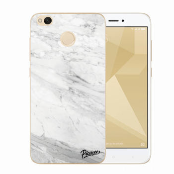 Picasee plastový prehľadný obal pre Xiaomi Redmi 4X Global - White marble