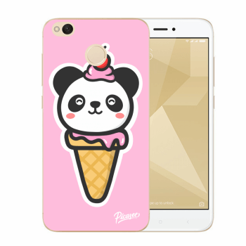 Picasee plastový prehľadný obal pre Xiaomi Redmi 4X Global - Ice Cream Panda