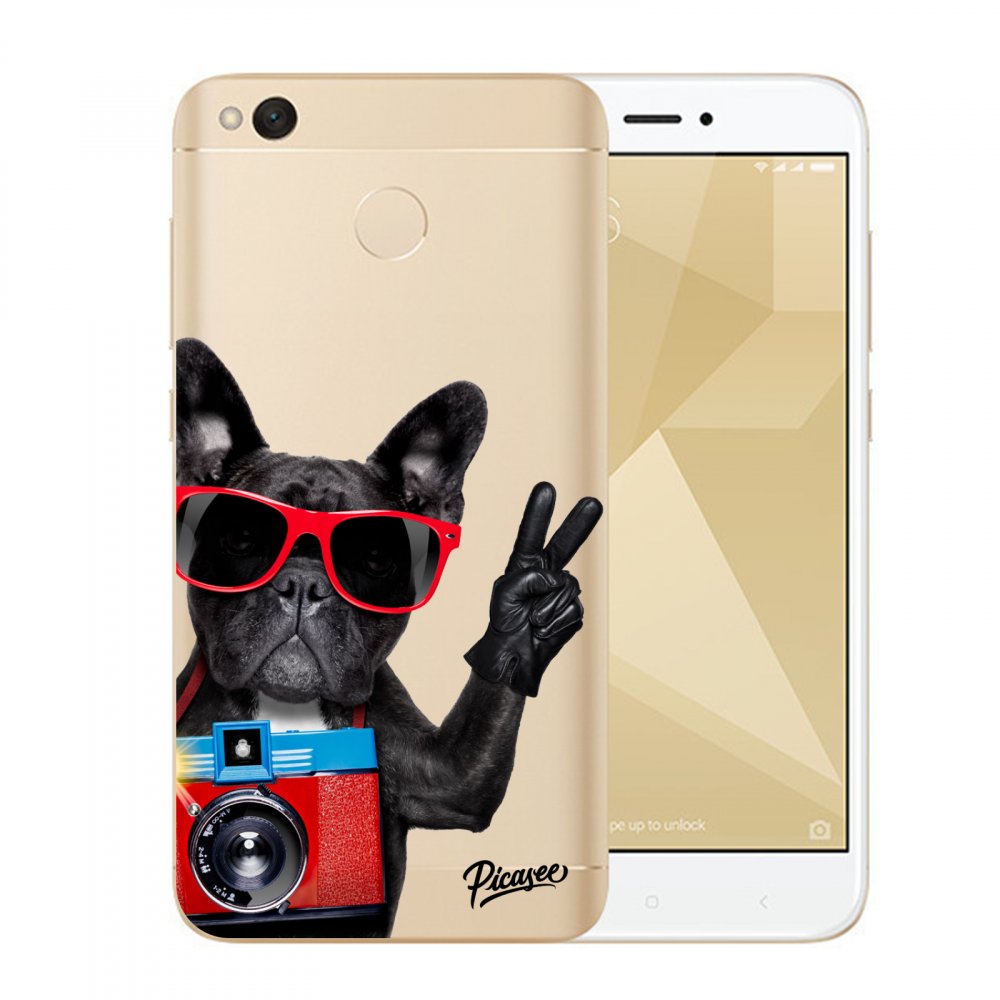 Picasee plastový prehľadný obal pre Xiaomi Redmi 4X Global - French Bulldog