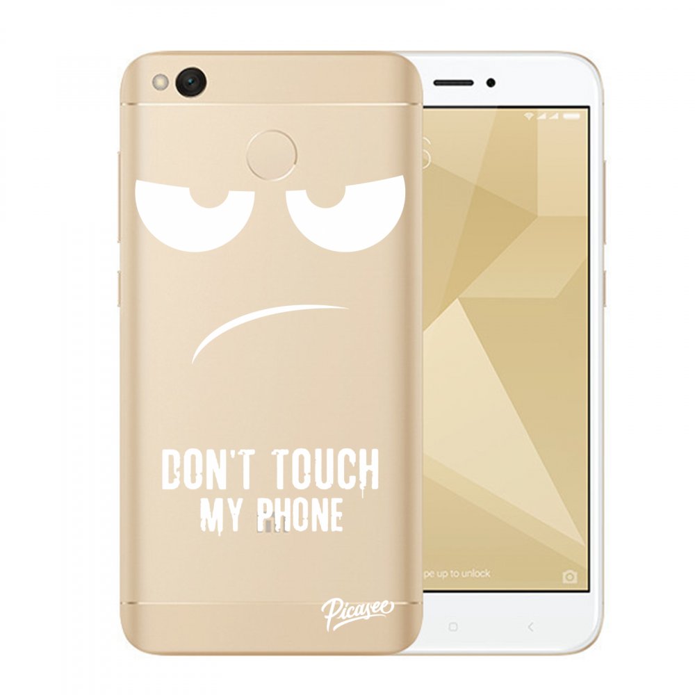 Picasee plastový prehľadný obal pre Xiaomi Redmi 4X Global - Don't Touch My Phone