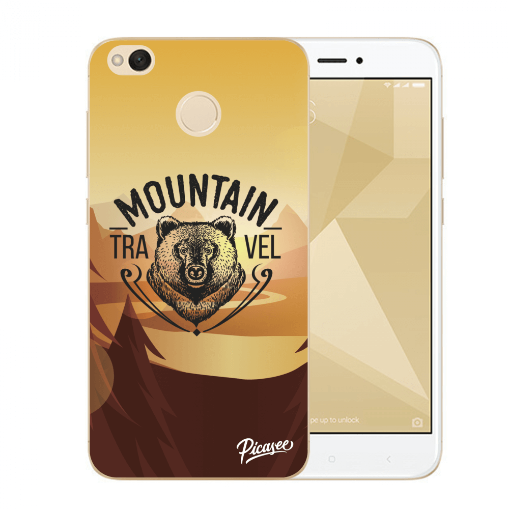 Picasee silikónový prehľadný obal pre Xiaomi Redmi 4X Global - Mountain bear