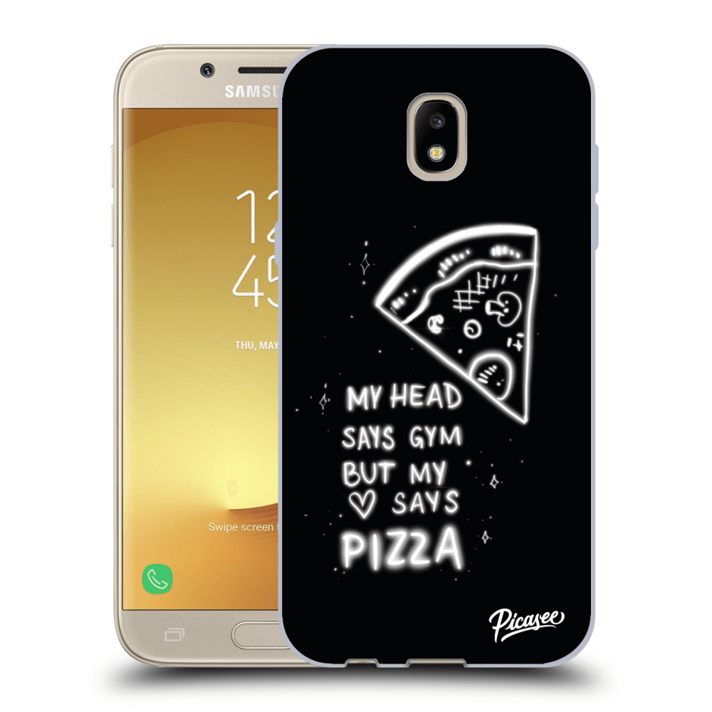 Picasee silikónový čierny obal pre Samsung Galaxy J5 2017 J530F - Pizza