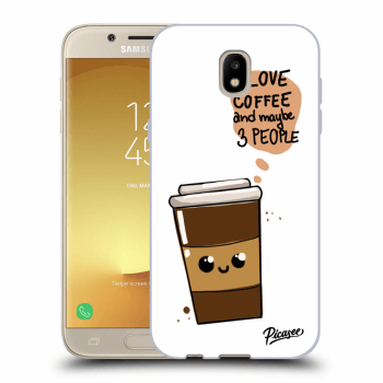 Picasee silikónový prehľadný obal pre Samsung Galaxy J5 2017 J530F - Cute coffee