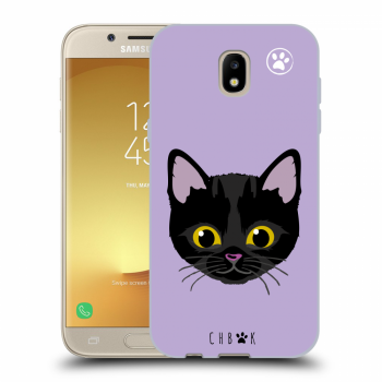 Picasee silikónový čierny obal pre Samsung Galaxy J5 2017 J530F - Chybí mi kočky - Fialová