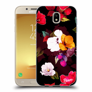 Picasee silikónový čierny obal pre Samsung Galaxy J5 2017 J530F - Flowers and Berries