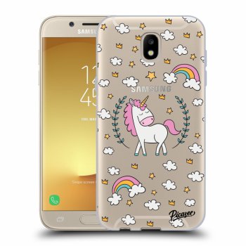 Picasee silikónový prehľadný obal pre Samsung Galaxy J5 2017 J530F - Unicorn star heaven