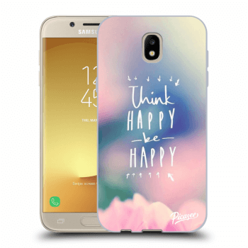 Picasee silikónový čierny obal pre Samsung Galaxy J5 2017 J530F - Think happy be happy