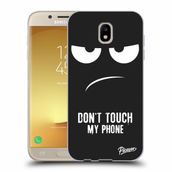 Picasee silikónový čierny obal pre Samsung Galaxy J5 2017 J530F - Don't Touch My Phone
