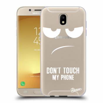 Picasee silikónový prehľadný obal pre Samsung Galaxy J5 2017 J530F - Don't Touch My Phone
