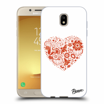 Picasee silikónový prehľadný obal pre Samsung Galaxy J5 2017 J530F - Big heart