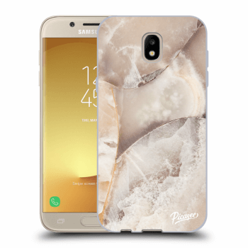 Picasee silikónový prehľadný obal pre Samsung Galaxy J5 2017 J530F - Cream marble