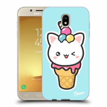 Picasee silikónový čierny obal pre Samsung Galaxy J5 2017 J530F - Ice Cream Cat