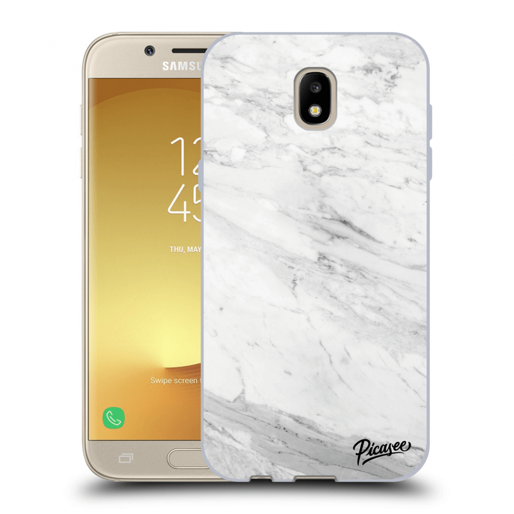 Picasee silikónový prehľadný obal pre Samsung Galaxy J5 2017 J530F - White marble
